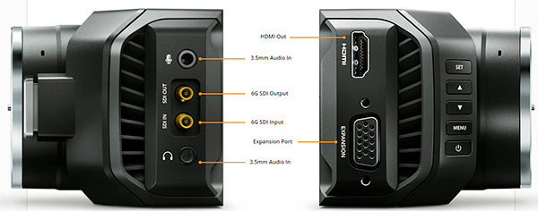 Noleggio Micro camera Black magic Milano studio camera 4k sdi